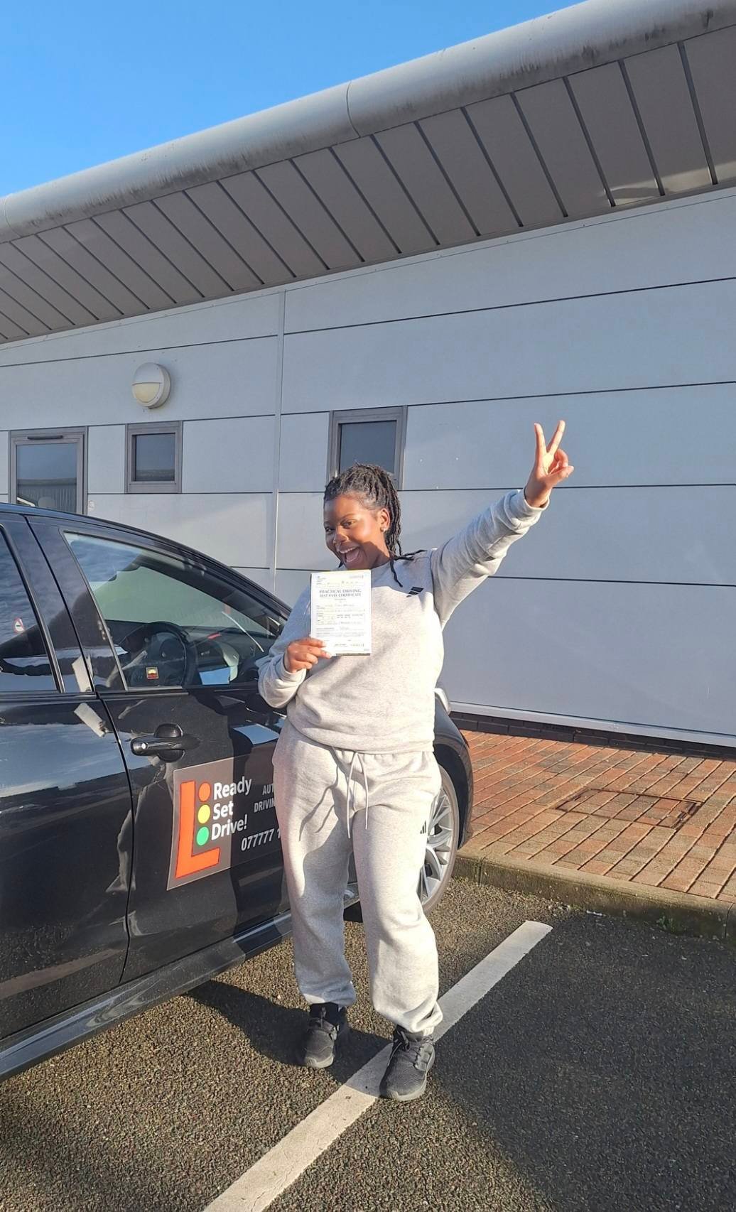 Recent driving test pass with Ready Set Drive